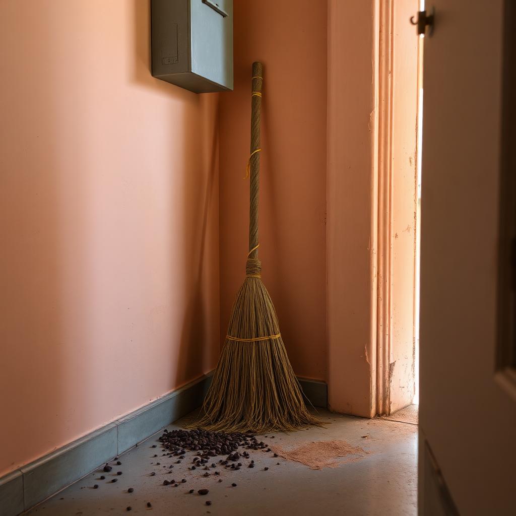 Reinigungsarbeiten im Treppenhaus