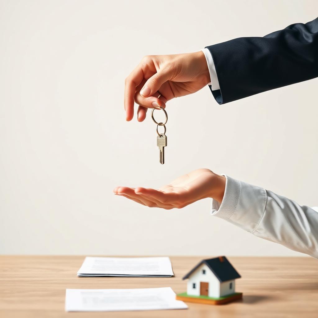 Schlüsselübergabe in Ferienwohnung